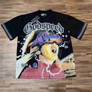 Godspeed Black Graphic Tee with Vibrant Design